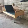 Cama de Hospital para Ancianos, Cama de Hospital Ajustable de Madera Individual y Doble, Cama de Hospital Manual de Madera Maciza para Residencias de Ancianos y Apartamentos para Personas Mayores