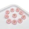 Pasador de Flor de Tela Estilo Chino Tocado de Novia Color Sólido Centro de Pedrería Accesorios Florales para el Cabello Pasador de Flor Polygonal Venta al por Mayor