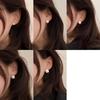 Aretes de Perlas Estilo Frío Vintage para Mujer Franceses Simples Combinables Elegantes Aretes de Cuentas Simples Personalizados Aretes de Celebridad de Internet