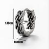 Nuevos pendientes de perforación para hombre de acero inoxidable con diseño de calavera y letras, a la moda, con hebilla individual