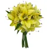 Directamente del Fabricante, Flores Artificiales Premium para Ventas Transfronterizas, 20 Flores Artificiales, Lirios Ranúnculos, Ramilletes de Boda para Hotel