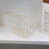 Ins Ferro Art Basket Nordic Minimalist Sticker Basket Storage Basket Shooting Props ins Photo Background Posing Props