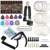 Amazon Más Vendido Set de Accesorios para Guitarra Cuerdas de Guitarra Púa Cejilla Herramienta de Cambio de Cuerdas Tres en Uno Combinación