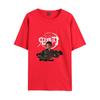 Camisetas de manga corta informales holgadas con estampado periférico de cuchillas de exterminio de fantasmas para hombre y mujer, novedad de verano de 2022
