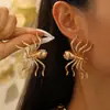 Brincos Anel Conjunto de Colar de Aranha Grande Artificial Estiloso Exagerado Joias Femininas Europeias e Americanas Transfronteiriças Joias de Halloween