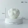 Vela Perfumada en Forma de Bola de Tulipan Cera de Soja Sin Humo Accesorios para Fotografía Vela para Boda Fiesta Vela de Recuerdo