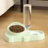 Tigelas para Cães, Conjunto de Tigelas de Comida e Água para Gatos com Dispensador de Água e Tigela de Aço Inoxidável para Gatos e Cães Pequenos