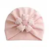 Gorro para Bebé Recién Nacido Lindo para Niña Gorro de Punto con Flor para Bebé Gorra para Bebé e Infantil Temporada de Primavera y Otoño Protege la Fontanela Gorro Indio