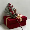 Decoração de Casa Transfronteiriça Pinhas Artificiais, Itens para Exposição em Shopping, Plantas Verdes Falsas, Flores Artificiais, Frutas Vermelhas, Folhas de Pinheiro, Atacado de Comércio Exterior