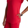 Traje de uniforme médico para mujer transfronterizo con cuello mao, corte ajustado, adecuado para clínicas dentales, tiendas de mascotas y ropa de trabajo médica