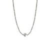 Fragmento Cuadrado Plateado Varios Perlas de Laurel Collar Estilo Lujo Ligero Coreano Cadena para Clavícula Nicho Elegante de Alta Calidad para Mujeres