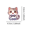 50 adesivos de diário de gato de compra direta transfronteiriça, adesivos fofos com tema de gato para planners, copos de água e decoração de mesa, feitos de material PP