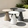Cadeira de Rattan para Pátio Externo Mesa e Cadeiras de Lazer Casa Jardim Varanda ao Ar Livre Pousada Criativa Cadeira com Encosto de Corda de Puxar Mesinha de Café