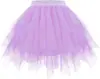 Mini Falda de Tul para Mujer Cintura Alta Falda Irregular de Tul