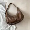 Bolsa Retro Grande Capacidade Outono e Inverno para Mulheres 2025 Nova Versátil para o Dia a Dia Bolsa Transversal Bolsa de Ombro Único de Alto Padrão