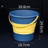 Balde Dobrável Multifuncional para Carro Outdoor Balde Telescópico Lixeira Portátil Resistente à Pressão à Prova de Vazamento Balde Dobrável para Armazenamento de Água