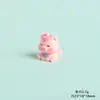 Unicornio de Resina 3D Decoración de Escritorio para Coche Pequeño Adorno Accesorios para Joyería DIY Llavero Colgante para Bolso