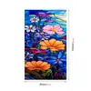 BL158 Mar de Flores Coloridas Transfronteiriço Vidro Colorido Adesivo PVC Sem Adesivo Película Eletrostática para Vidro de Janela Adesivo Decorativo de Vidro