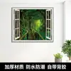 Adesivos de Parede Estéreo 3D Adesivos de Pintura de Paisagem Autoadesivos Sala de Estar Quarto Parede de Fundo Decoração Janela Falsa Mural de Paisagem