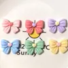 Pajarita Brillante con Forma de Corazón Ropa Zapatos Pasador Cuerda para el Cabello DIY Pegamento de Crema Materiales Hechos a Mano Accesorios de Resina