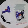 Nueva pistola de pegamento termofusible hecha a mano transparente eléctrica pistola de pegamento termofusible tira de goma 7mm pegamento manual tira de pegamento termofusible