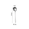 Cuchara de acero inoxidable para el hogar, cuchara para comer sopa, mango largo, cuchara redonda para postre, engrosada 1010, vajilla occidental para hotel, venta al por mayor
