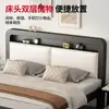 Cama de Hierro Forjado Cama Doble Hogar Acero Inoxidable 1.8m Marco de Cama Individual Reforzado Engrosado Habitación de Alquiler para Dormitorio Cama con Marco de Hierro