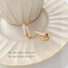 Pendientes coreanos sencillos de doble capa con microincrustaciones de circonita para mujer, pendientes de plata S925 con aguja, ligeros, de lujo, de alta gama, elegantes, joyería para las orejas.