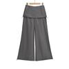Novedad Otoño Temprano 2025 para Mujer Estilo Ins Europeo y Americano Holgados de Pierna Ancha Cargo Largos hasta el Suelo con Cordón de Cintura Baja Pantalones Canguro