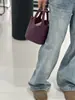 Bolso Cubo 2025 Primavera y Verano Nuevo Estilo Bolso de Mano de Cuero Genuino Bolso de Cuero Genuino de Gama Alta para Mujer Bolso Tipo Cesta de Verduras de Gran Capacidad