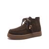 Botas de Mujer para Pedidos Extranjeros de Dongguan Otoño e Invierno 2025 Nuevas Botas de Algodón Cálidas para Mujer Estilo Retro de Caña Alta con Suela Gruesa y Forro de Felpa Zapatos Canguro