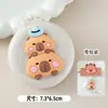 Peine de Cojín de Aire de Conejillo de Indias Lindo de Dibujos Animados Espejo Mini Integrado Peine de Belleza Plegable para Niña Peine de Masaje Plegable para Viaje