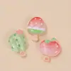 Juguete de Helado Verano Helado Accesorios Creativos Hechos a Mano DIY, Pegamento de Crema Resina Piezas Pequeñas Material Al por Mayor