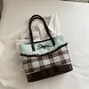 Bolso de hombro dulce de moda con lazo estilo coreano 2026 invierno bolso tote de gran capacidad alta calidad bolso elegante para mujer