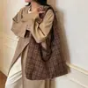 Bolso Tote de Moda Nuevo de Gran Capacidad, Bolso de Mano Casual de Moda a Cuadros, Bolso de Hombro Versátil para Viajes Diarios, Bolso de Mujer