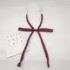 Nudo Color Puro Uniforme Nudado Cuello Uniforme Flor Libre Cuerda de Cuello Rosa Rojo Collar Lazo Femenino Cinta Accesorios de Estudiante Niña