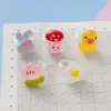 Anillos Transparentes de Resina con Dibujos Animados Lindos de Flores y Animales para Niños Adornos Pequeños de Mano de Gama Alta Joyería de Puesto Mercancía al por Mayor por Lote