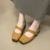 Zapatos Mary Jane de punta cuadrada para mujer que aumentan la altura, estilo francés, nueva colección verano y otoño 2026, adecuados para combinar con faldas, bailarinas, zapatos de noche
