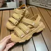 Sandalias de Velcro para Mujer Verano Nueva Moda Casual Sandalias de Plataforma de Una Tira para Uso Exterior Cómodas Sandalias Deportivas Planas