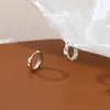Brincos Circulares em Forma de Diamante Design de Nicho Estilo Cool Brincos de Moda Personalizados Simples Elegantes Brincos de Alto Padrão