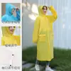 Capa de Chuva para Caminhada para Mulheres e Homens, Estilo Longo, Individual, Transparente de Corpo Inteiro, Chapéu com Aba Infantil, Poncho de Chuva para Veículo Elétrico, Tipo Dividido, Impermeável, Exterior
