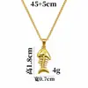 Collares Transfronterizos Europeos y Americanos Moda Hip Hop Estilo Ins Cadena para Clavícula Gargantilla con Colgante de Espina de Pescado Diseño de Nicho
