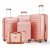 Conjunto de Malas Trolley Transfronteiriço com Novo Logotipo Personalizável, Trolley de Alumínio ABS, Mala Silenciosa de Grande Capacidade e Moda