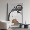 Elefante viento silencioso textura abstracto animal sala de estar porche pintura decorativa pared de fondo de sofá pintura de piso
