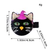Pasador de Halloween Brillo Rosa Araña Calavera Pinza de Pato Transfronterizo Pasador de Halloween Calabaza Adorno de Ambiente Accesorios