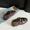 Zapatos Mary Jane con Hebilla Cuadrada para Mujer 2026 Planos Cómodos Versátiles Zapatos de una Sola Pieza Marrón Retro Antideslizantes Boca Poco Profunda Simples
