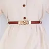 Vestido Cinturón Accesorios Cinturón Mujer Nuevo Hebilla de Bloqueo Desmontable Decorativo Falda Traje Abrigo Ceñido Sin Perforación