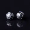 Contas espaçadoras antigas de prata, contas grandes de furo de prata vintage do Xizang, pulseiras e colares de miçangas DIY criativos, contas soltas, acessórios de joias de liga