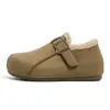 Moda Global Sapatos Birkenstock para Mulheres 2025 Novo Outono/Inverno Botas de Neve Espessadas Forradas com Lã Sapatos de Algodão Quentes para Calçar