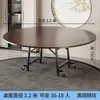 Mesa de Jantar Dobrável para Uso Doméstico, Mesa de Jantar Dobrável para Apartamento Pequeno, Mesa Redonda Simples para Moradia Alugada, Mesa de Jantar Móvel Atacado